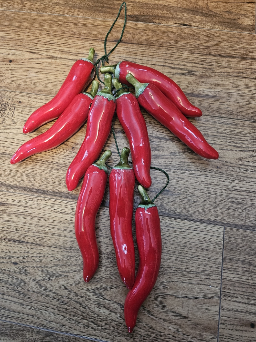 Ceramic Red Chili Pepper Decor